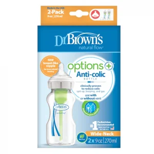 Dr. Brown's - Pack 2 biberons 270ml Cole large Dr Brown's