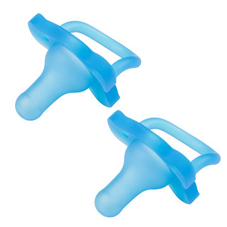 PS12004 Product HappyPaci Silicone Pacifier 2 Pack Blue
