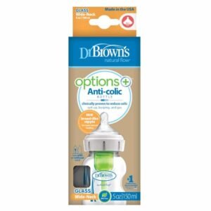 Dr. Brown's - Biberon en verre 150ml Cole large La biberonnerie