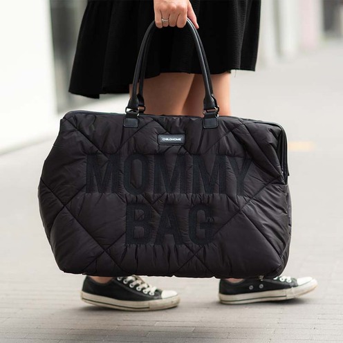 Childhome - Mommy Bag Sac à langer matelassé Noir Childhome
