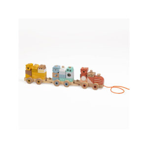 Eurekakids - Train blocs en bois jungle Les jouets 1er âge