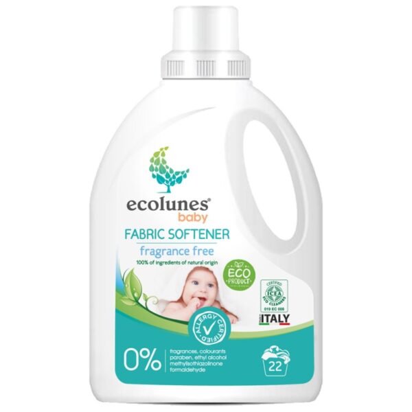 ecolunes adoucissant bebe ecologique et hypoallergenique 22 lavages 1 l 1
