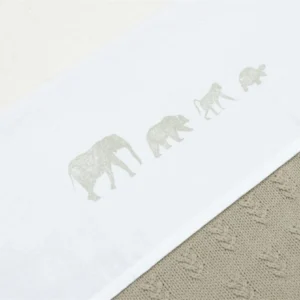 Sheet cot 120x150 cm Animals Olive Green