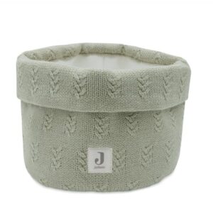 Changing Table Basket Grain Knit Olive Green