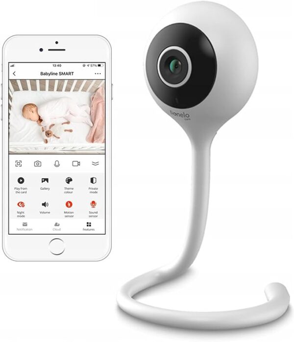 Lionelo - Babyline Smart Babyphone avec Capteur de Température