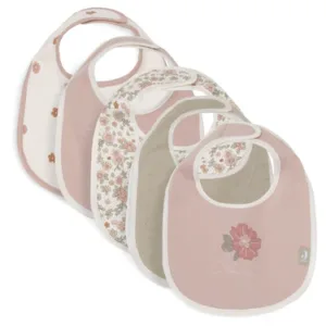 Jollein Bavoir Retro Flowers - 5 Unités