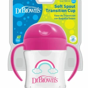 Dr Brown's - goblet transition 180ml avec poignées 6M+
