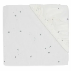 Jollein Drap-housse Jersey 60x120 cm Twinkling Sea Green