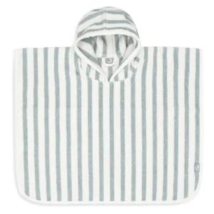 Jollein Poncho de bain Éponge Stripe Sea Green