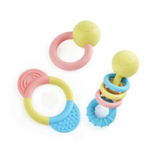 Hape Coffret d'anneaux et hochets en riz