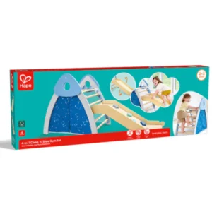 Hape Jeu 4-en-1 à grimper et à glisser